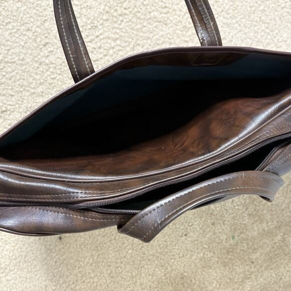 Vintage 70s 80s Air-Tex The Idea Bag Faux Leather Travel Flight Bag Carry On - Picture 6 of 7